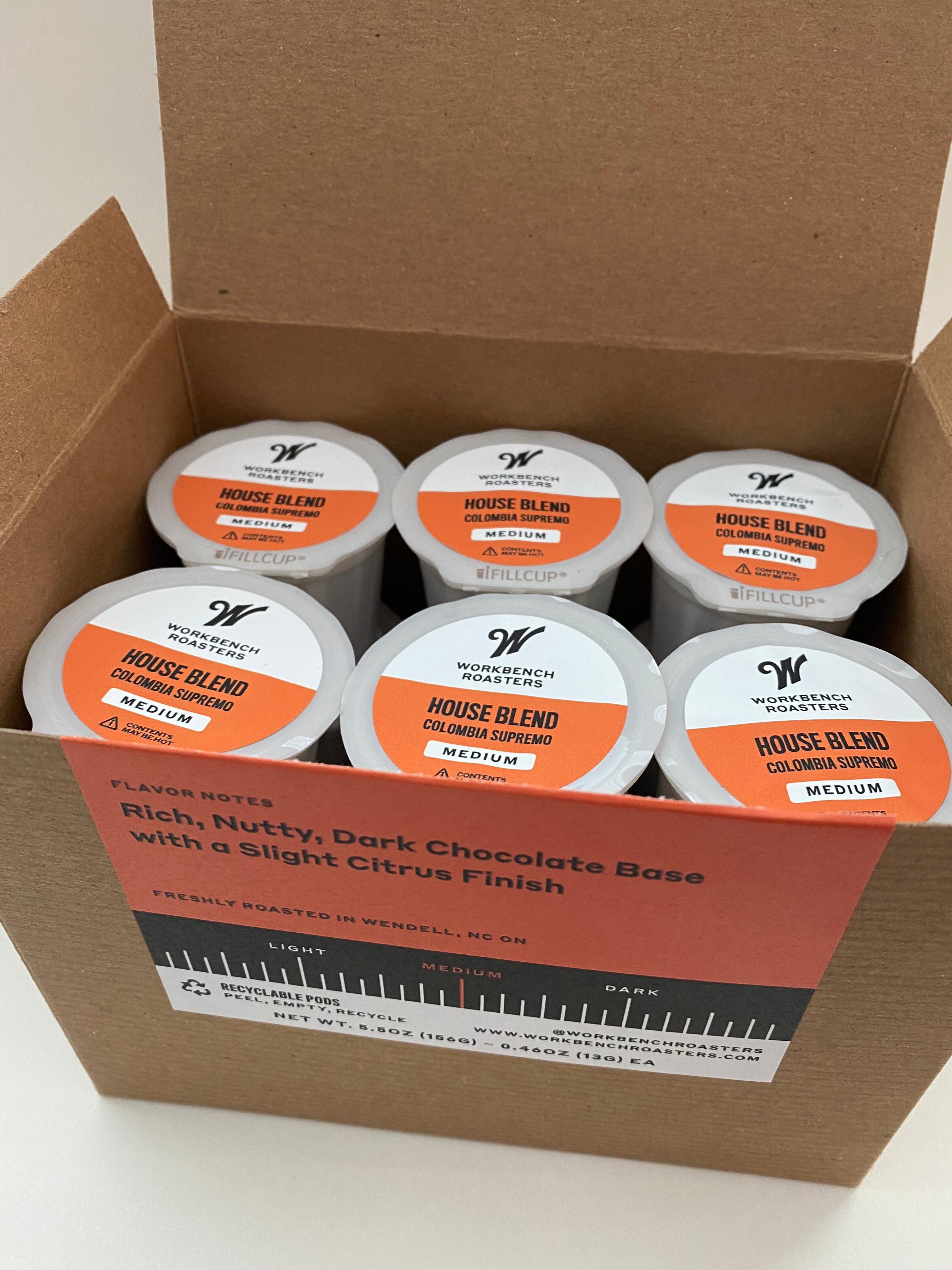 Single Serve Coffee Pods - Box of Twelve | Workbench Roasters